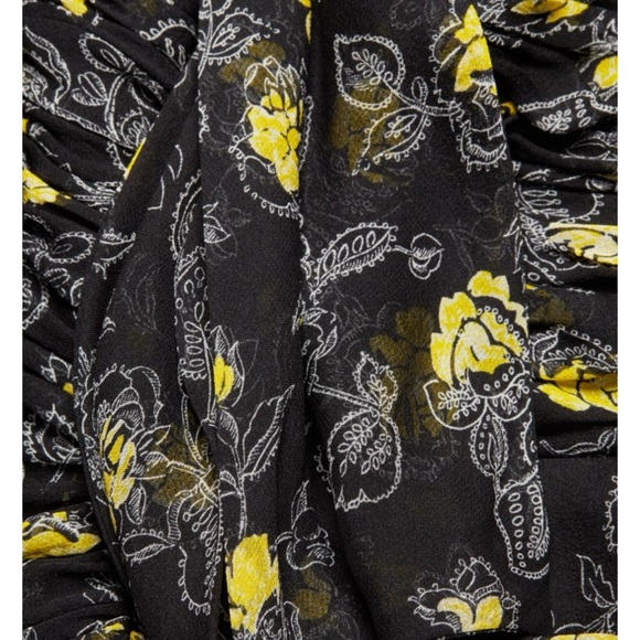 Cinq à Sept Black Floral Midi Dress - Picture 6 of 8